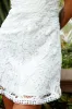 Zahara Lace Overlay Thin Strap Mini Dress White sold by Selfie Leslie
