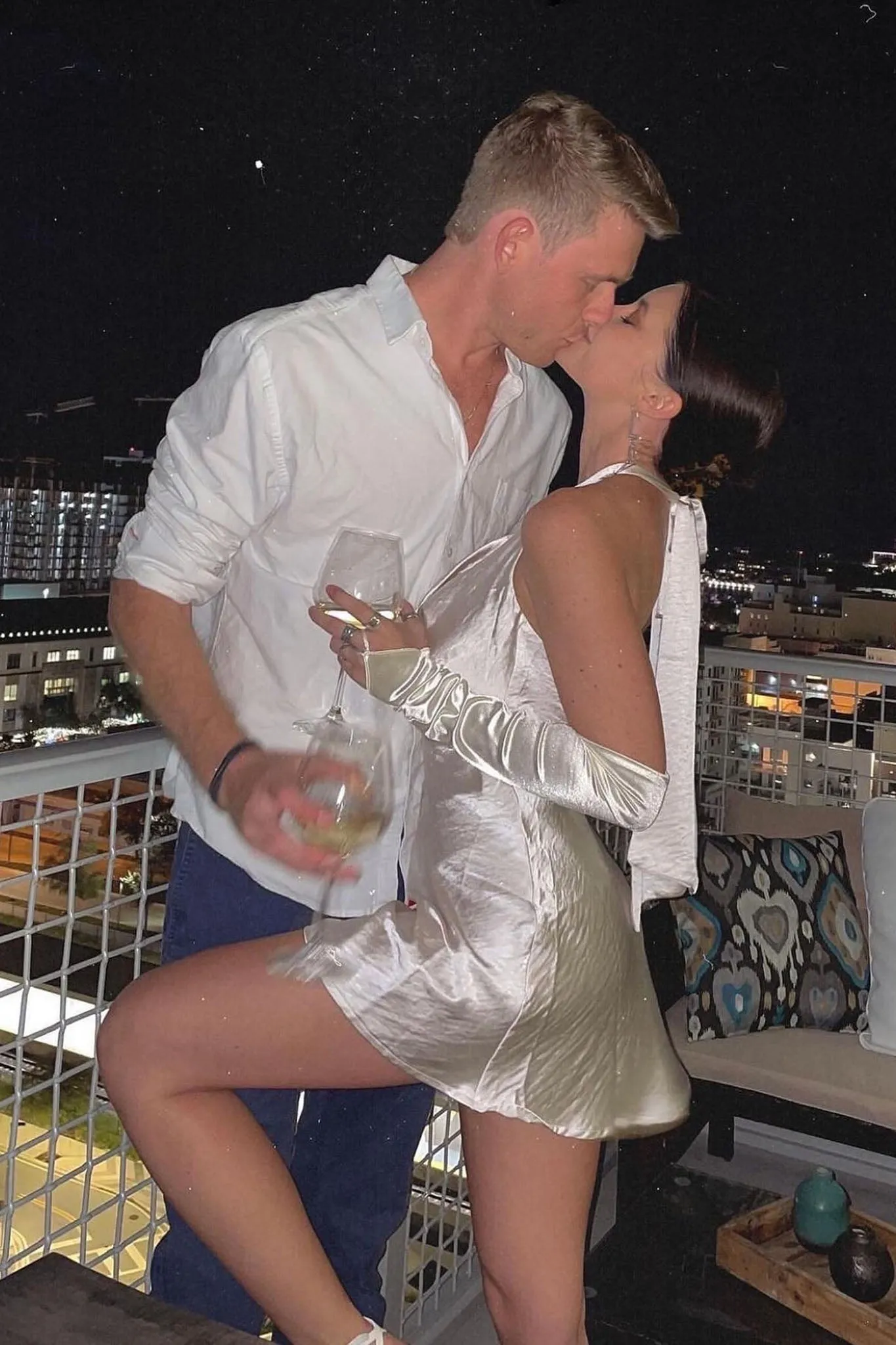 Champagne Showers Halterneck Slip Mini Dress Champagne sold by Selfie Leslie product image thumbnail 5