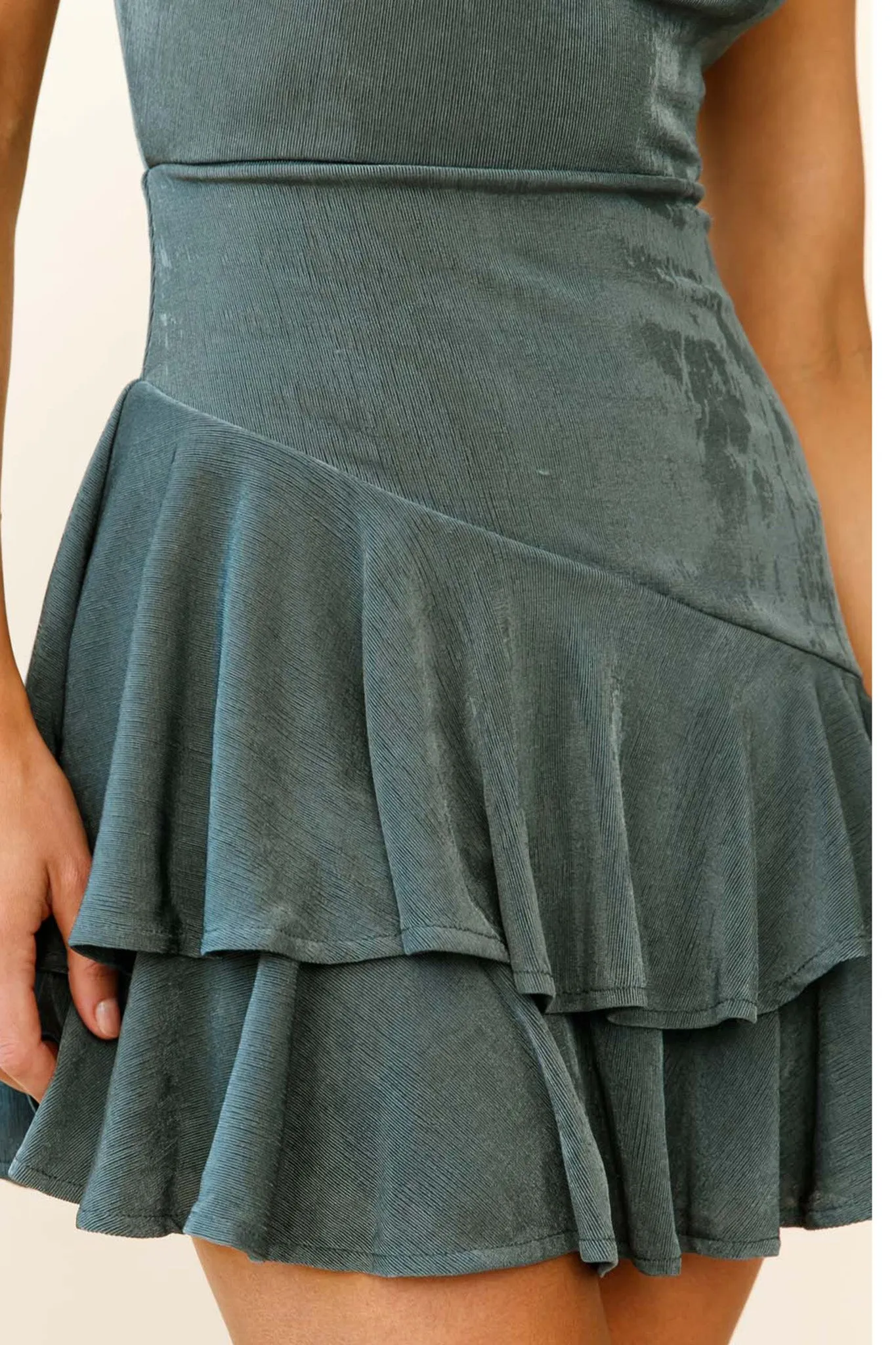 Bring On The Night Cowl Halterneck Dress Forest Green sold by Selfie Leslie product image thumbnail 4