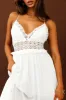 Desert Rose Crochet Tie-Up Back Maxi Dress White sold by Selfie Leslie