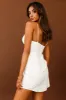 Devoted Structured Detail Bust Cami Strap Dress White sold by Selfie Leslie