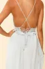 Desert Rose Crochet Tie-Up Back Maxi Dress Ice Blue sold by Selfie Leslie