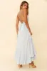 Desert Rose Crochet Tie-Up Back Maxi Dress Ice Blue sold by Selfie Leslie