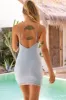 So She Says Molded Bust Cup Mini Dress Steel Blue sold by Selfie Leslie