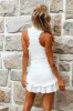 Osiris Sleeveless High Neck Lace Dress White sold by Selfie Leslie