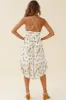 Marigold Peplum Midi Ruffle Dress Floral Print White sold by Selfie Leslie