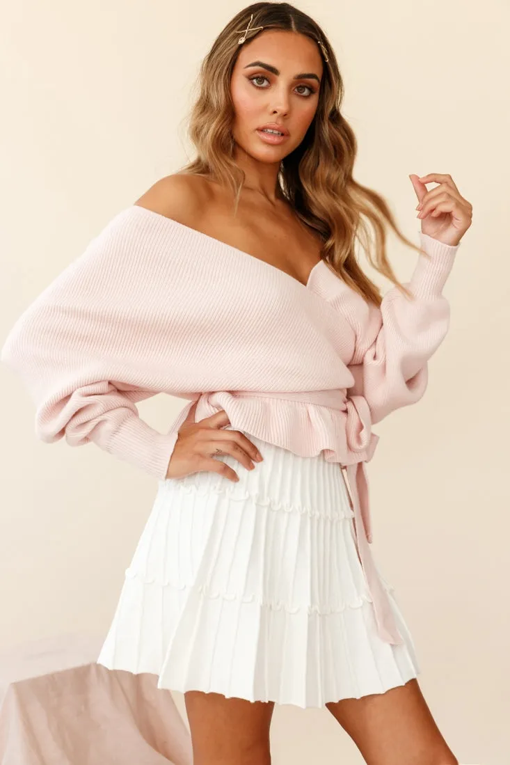Amara Long Sleeve Knit Top Blush sold by Selfie Leslie product image thumbnail 3
