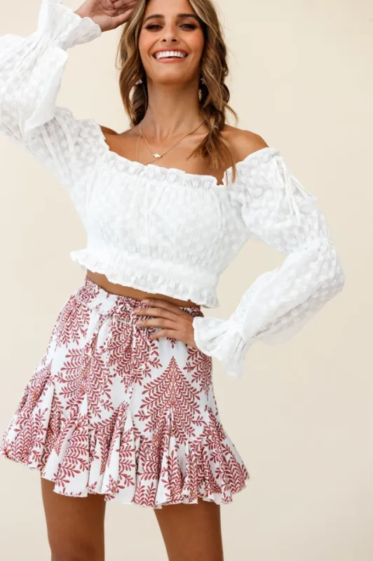 Taryn Bardot Top White sold by Selfie Leslie