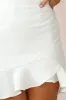 Pearl Ruffle Strap Mini Dress White sold by Selfie Leslie