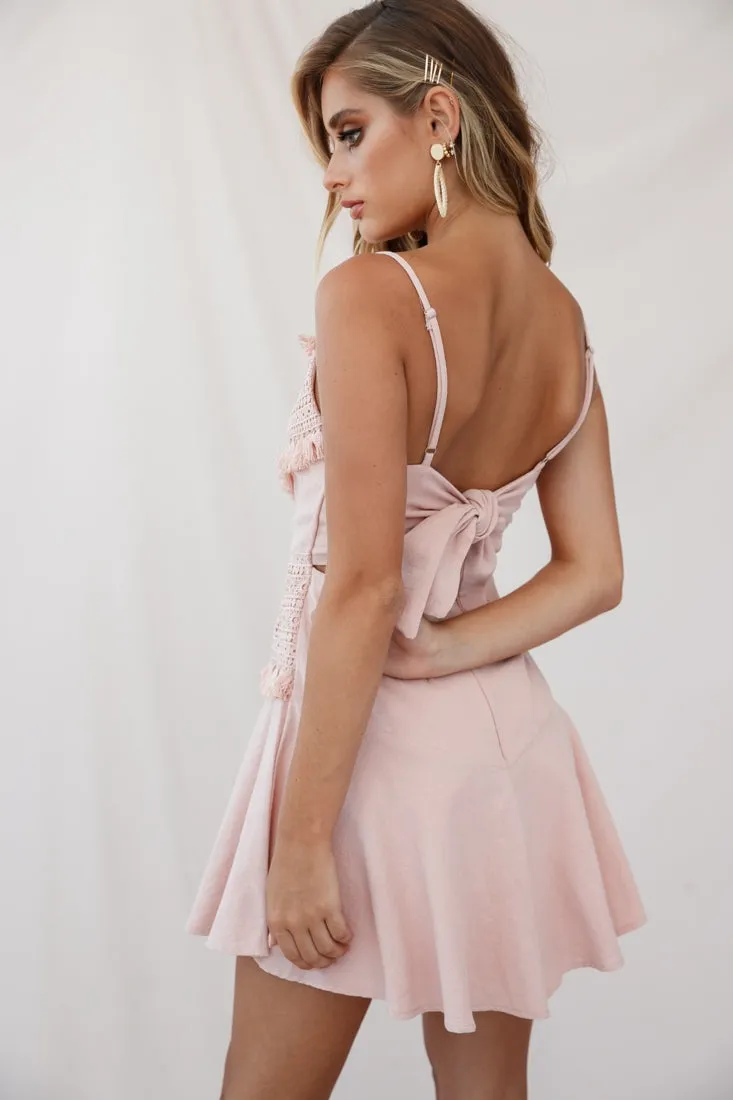 Janey Applique A-Line Dress Pink sold by Selfie Leslie product image thumbnail 3