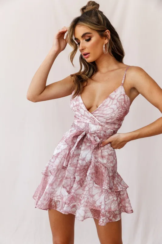 Kerry Layered Ruffle Cami Strap Dress Nude sold by Selfie Leslie