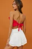 Thea Ruffle Crop Top Red sold by Selfie Leslie