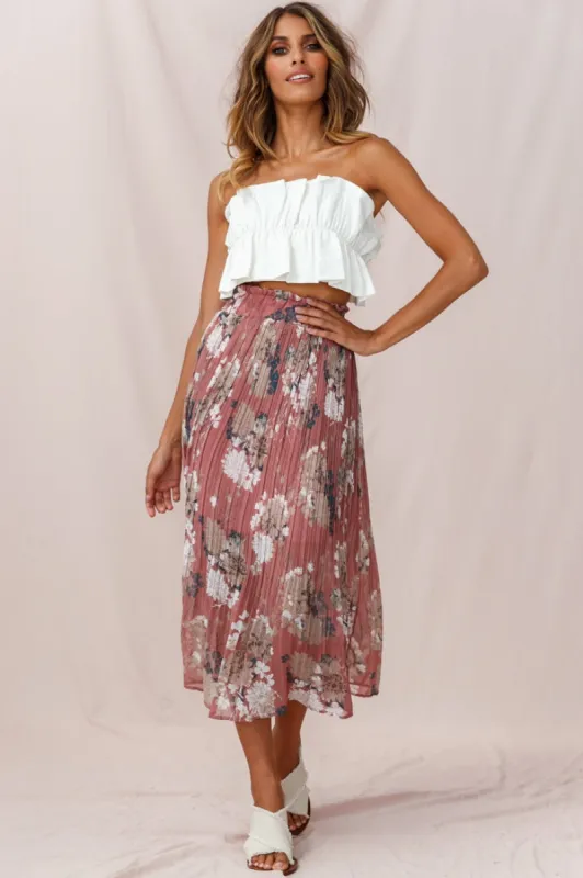 Thea Ruffle Crop Top White sold by Selfie Leslie