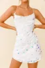 Candid Moment Strappy Cowl Back Sequin Mini Dress White sold by Selfie Leslie