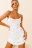 Candid Moment Strappy Cowl Back Sequin Mini Dress White sold by Selfie Leslie