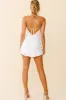 Candid Moment Strappy Cowl Back Sequin Mini Dress White sold by Selfie Leslie