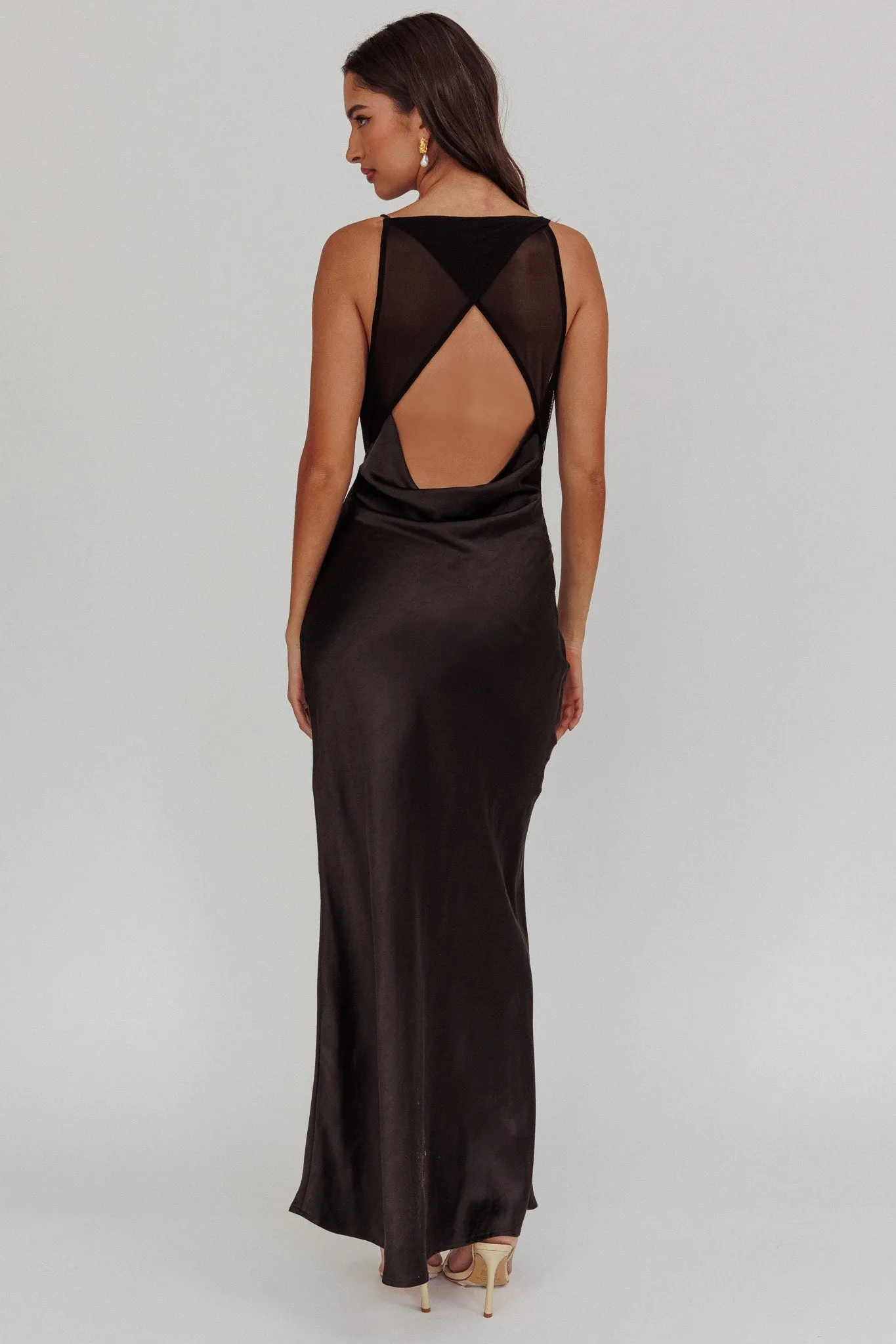 Noreen Cut-Out Back Maxi Dress Black sold by Selfie Leslie product image thumbnail 2
