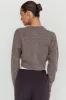 Netherlands Drop Shoulder Crop Cardigan Grey sold by Selfie Leslie