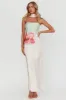 Damsel Reverse Halter Maxi Dress Flower Green sold by Selfie Leslie
