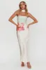 Damsel Reverse Halter Maxi Dress Flower Green sold by Selfie Leslie