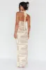 Desert Daze Halterneck Knit Dress Beige sold by Selfie Leslie