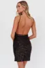 Helsi Backless Mini Dress Sequin Black sold by Selfie Leslie