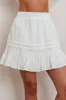 Danessa Frill Hem Pintuck Skirt White sold by Selfie Leslie