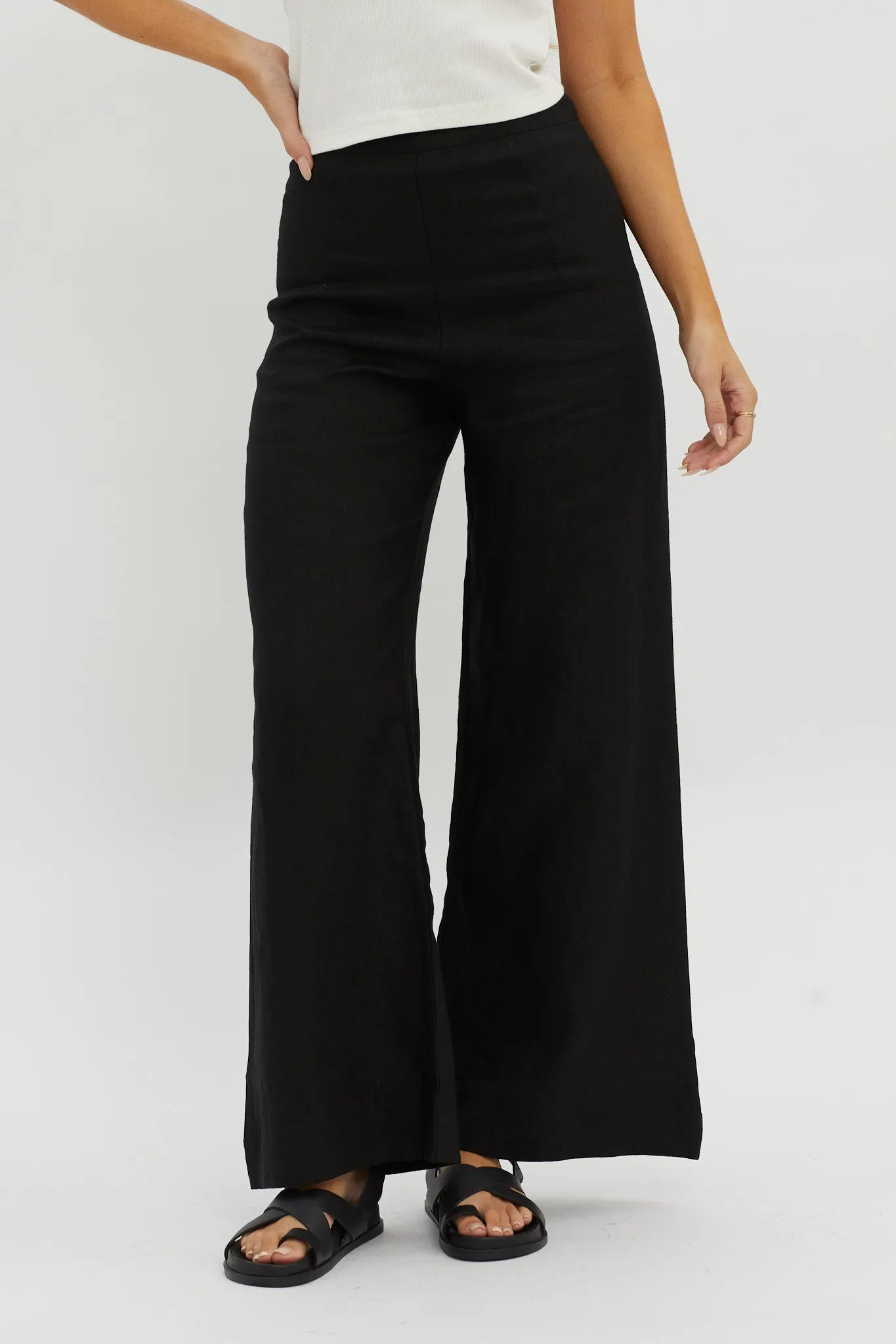 Wanda Wide Leg Pants Black sold by Selfie Leslie product image thumbnail 3