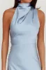 Shana Halterneck Maxi Dress Blue sold by Selfie Leslie