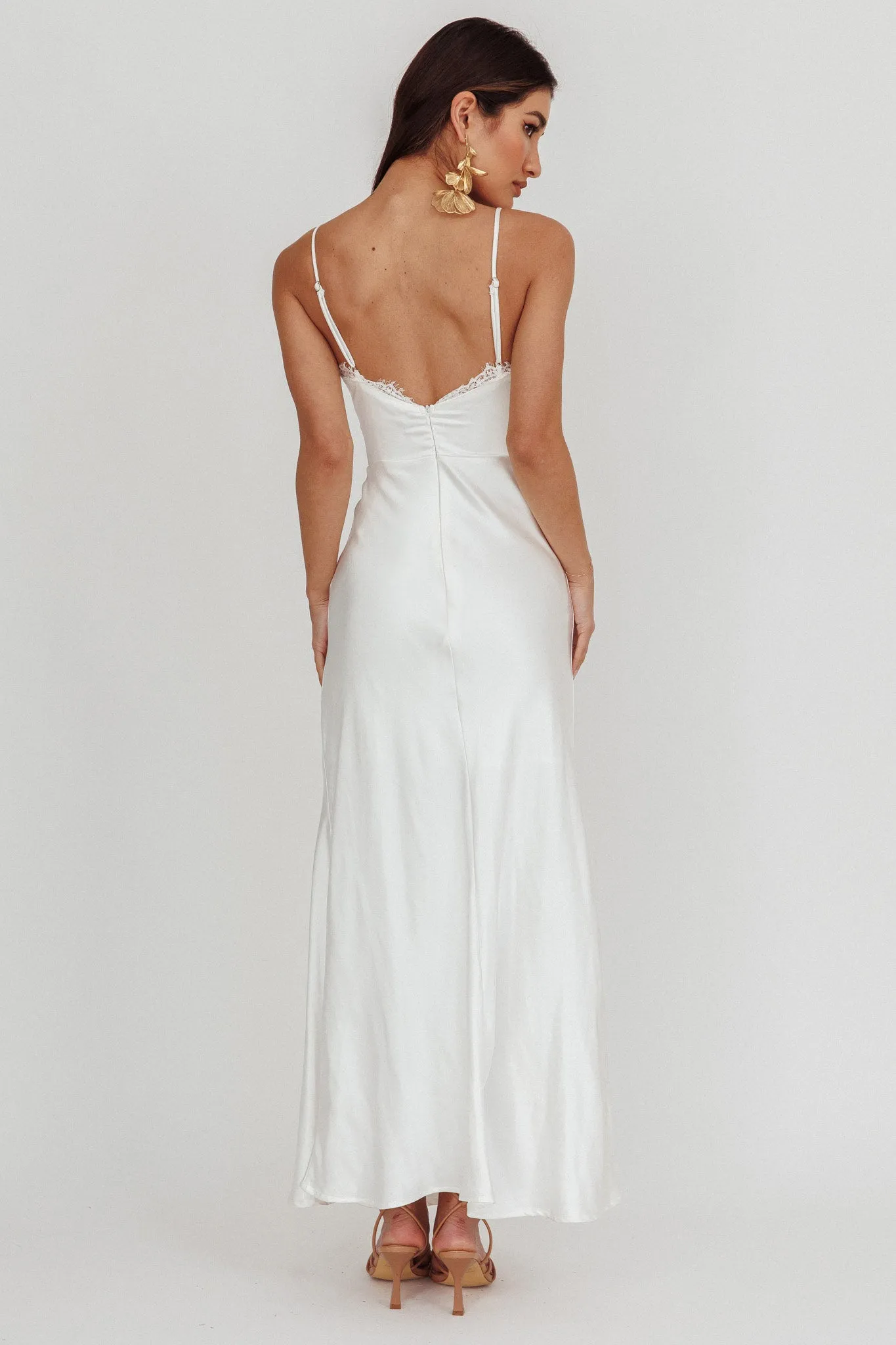 Our Story Surplice Neckline Maxi Dress Off White sold by Selfie Leslie product image thumbnail 2