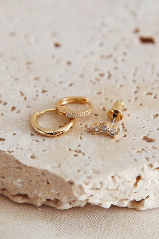 Star Signs Crystal Earrings Set Gold sold by Selfie Leslie