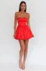 For Love Strapless Balloon Skirt Mini Dress Red sold by Selfie Leslie
