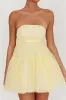 Dreamscape Strapless Tulle Mini Dress Lemon sold by Selfie Leslie