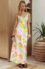 Jaya Floral A-line Maxi Dress Checker Lime sold by Selfie Leslie