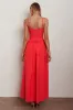 Heavenly Glow Gathered Bust A-Line Maxi Dress Red sold by Selfie Leslie