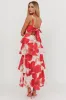 Provence Bloom Tiered Ruffle Floral Maxi Dress Blush sold by Selfie Leslie