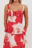 Provence Bloom Tiered Ruffle Floral Maxi Dress Blush sold by Selfie Leslie