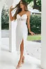 Trophy Lace Bodice Midi Dress Ivory sold by Selfie Leslie
