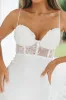 Trophy Lace Bodice Midi Dress Ivory sold by Selfie Leslie