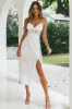Trophy Lace Bodice Midi Dress Ivory sold by Selfie Leslie