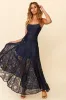 Palm Springs Lace Overlay Maxi Dress Navy sold by Selfie Leslie