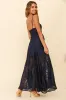 Palm Springs Lace Overlay Maxi Dress Navy sold by Selfie Leslie