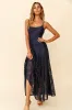 Palm Springs Lace Overlay Maxi Dress Navy sold by Selfie Leslie