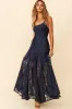 Palm Springs Lace Overlay Maxi Dress Navy sold by Selfie Leslie