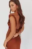 Isabella Open Cowl Back Maxi Dress Cocoa sold by Selfie Leslie