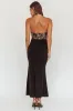 Lovelight Lace Bodice Halter Maxi Dress Black sold by Selfie Leslie