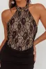 Lovelight Lace Bodice Halter Maxi Dress Black sold by Selfie Leslie
