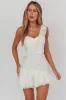 Minka One-Shoulder Ruffle Mini Dress Off White sold by Selfie Leslie