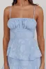 Provence Bloom Tiered Maxi Dress Blue sold by Selfie Leslie