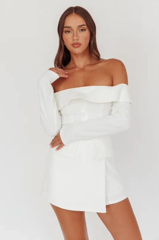 Adalis Off-Shoulder Long Sleeve Top Off White sold by Selfie Leslie